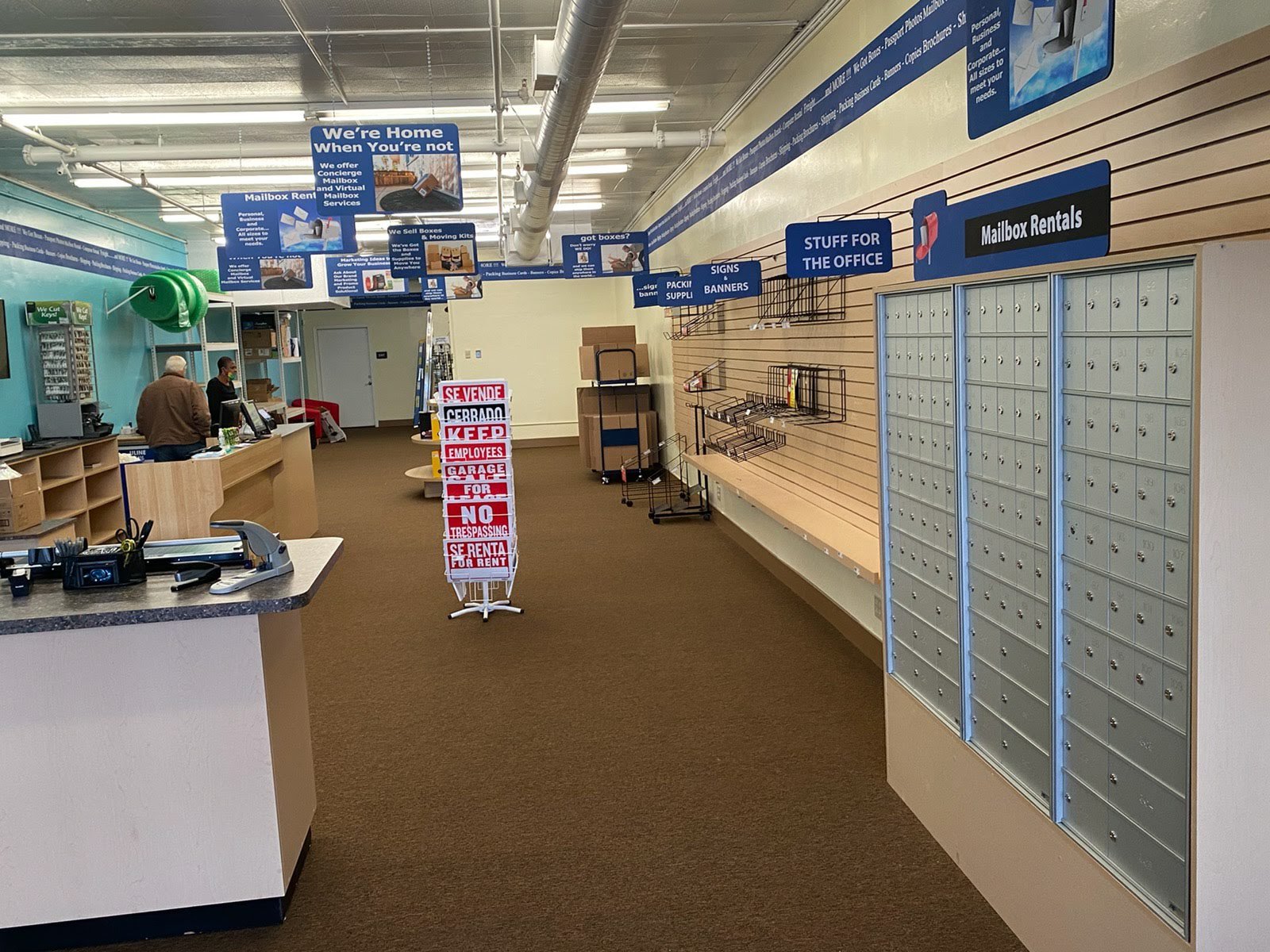 Brand new, built out mailbox/shipping location.